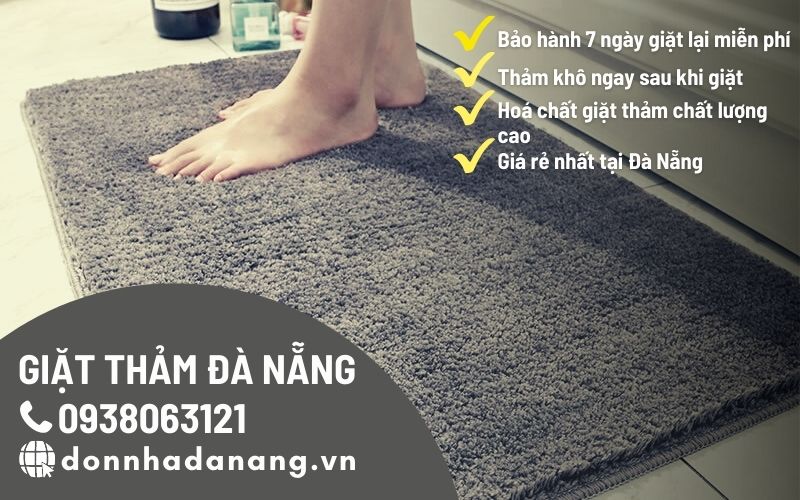 Cách giặt thảm chùi chân